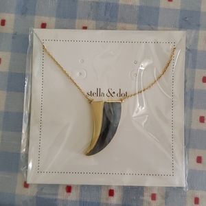 Stella & Dot Split Stone Pendant Necklace